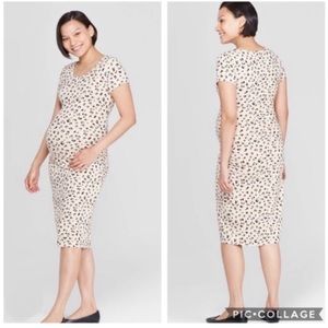 Isabel Maternity Cheetah Dress